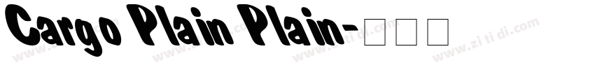 Cargo Plain Plain字体转换
